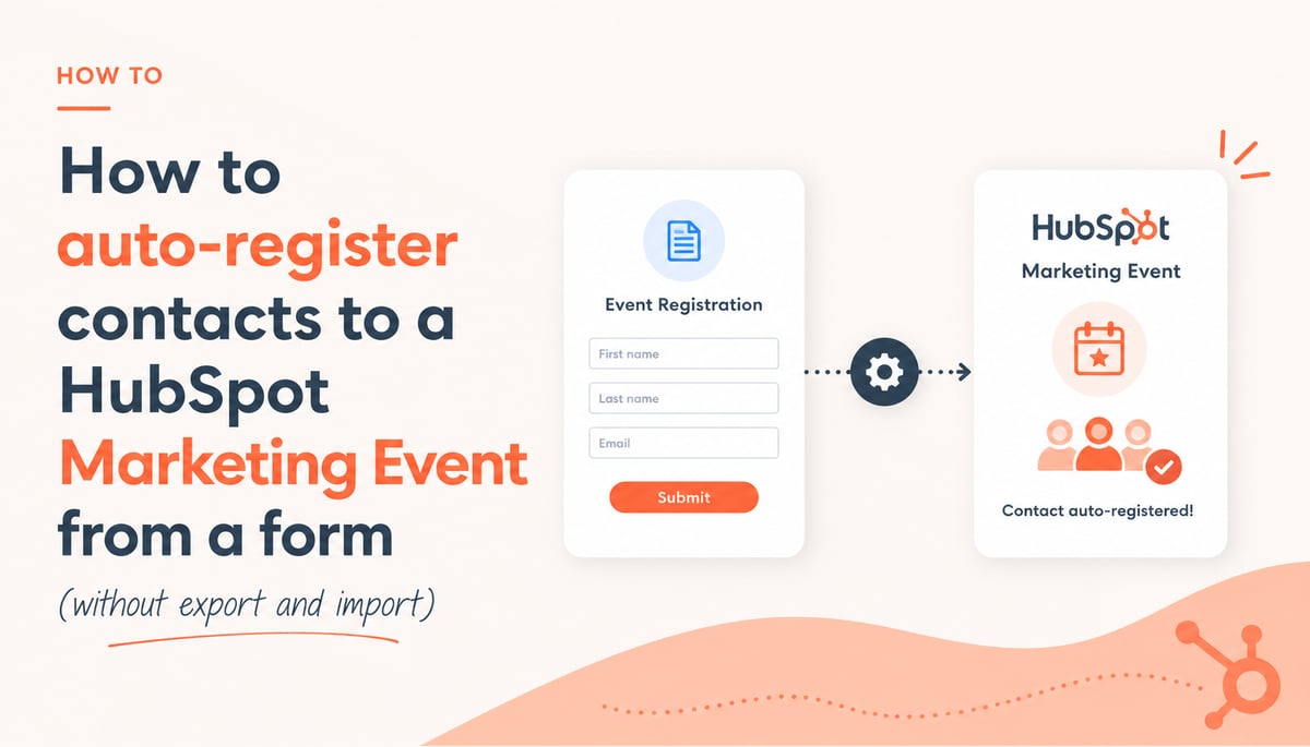 How to auto-register contacts to a HubSpot Marketing Event from a form (without export and import)